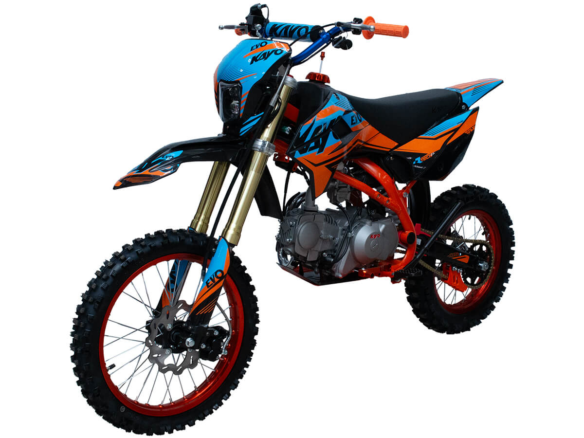 Питбайк KAYO EVOLUTION K125EM 17/14 KRZ (механ. сцепл., эл. стартер)