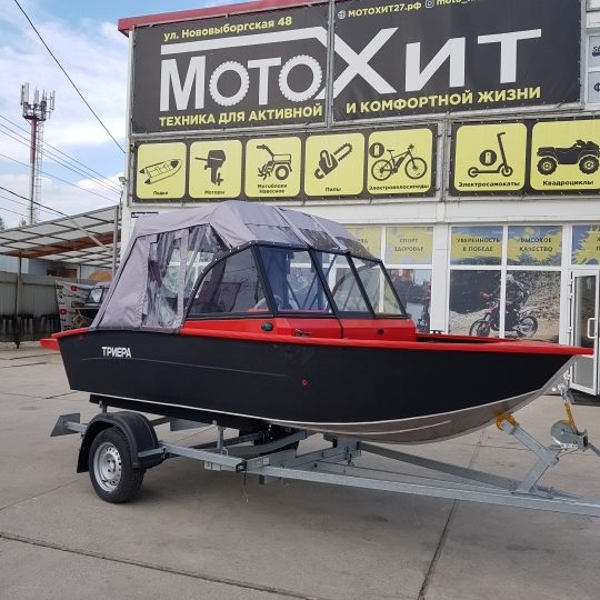 Алюминиевая моторная лодка «ТРИЕРА 420 Fish» (Комплектация КОМФОРТ)