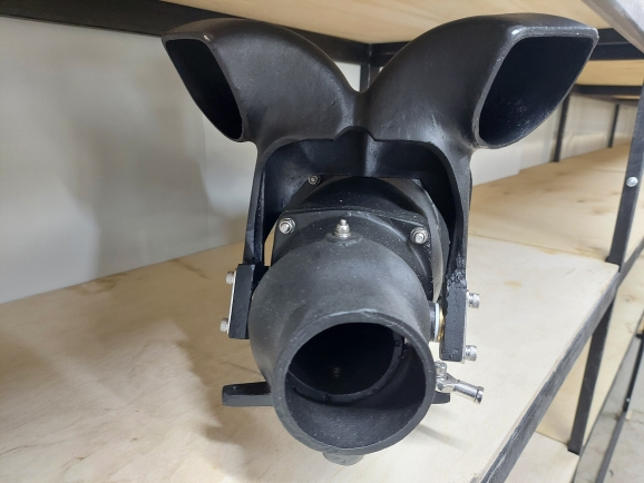 Водометный движитель для алюминиевой лодки (катера) MotoHit