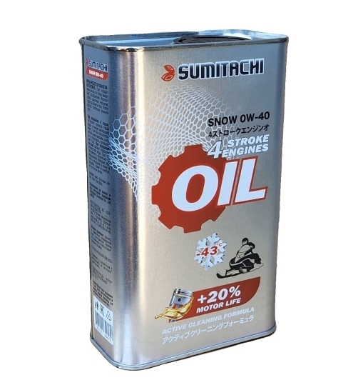 Масло моторное SUMITACHI 4-х тактное SNOW OIL 0W-40 1л