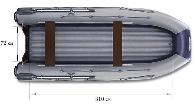 Лодка ПВХ ФЛАГМАН DK 430 I JET НДНД (полимер)