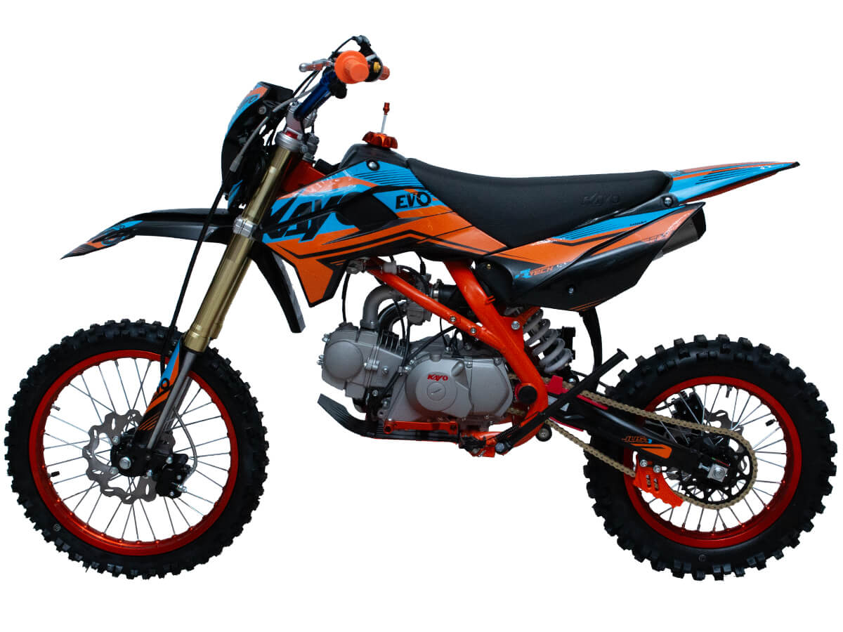 Питбайк KAYO EVOLUTION K125EM 17/14 KRZ (механ. сцепл., эл. стартер)